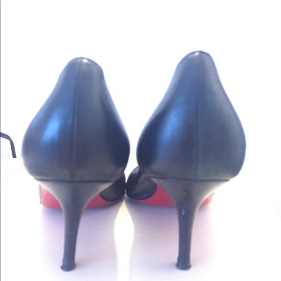 Classic black Christian Louboutin peep toe pumps - Picture 4 of 8